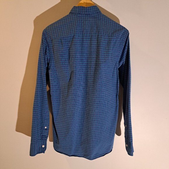 J. Crew Men's Small Regular Fit Long Sleeve Button Down Plaid Shirt - Picture 4 of 12